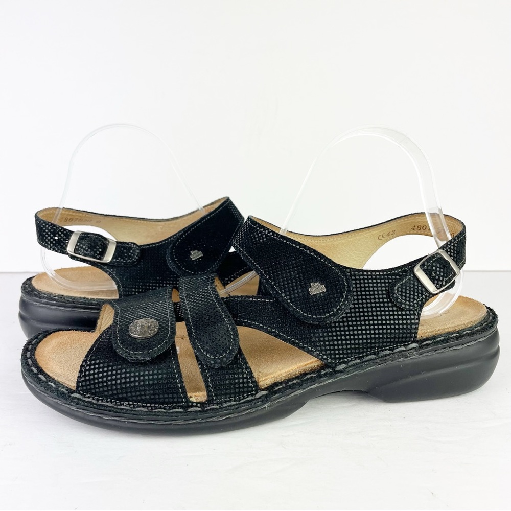 Finn Comfort Gomera Brown Leather Sandals EU 42 D US 11 Wide